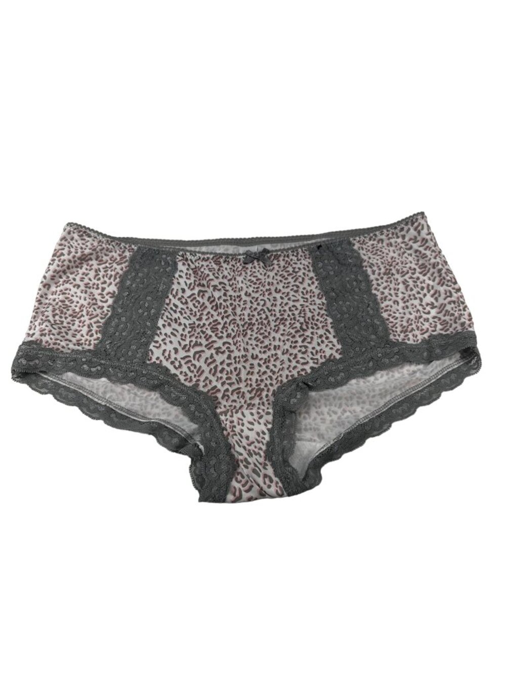 Unbranded Women's Size 7 Panty Brief Hipster Lace Leg Opening Animal Print NWOT